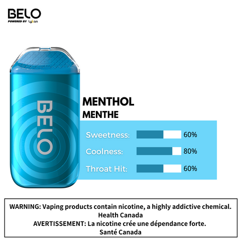BELOplus 5000 Disposable Menthol 2% (Sold by Single Unit)