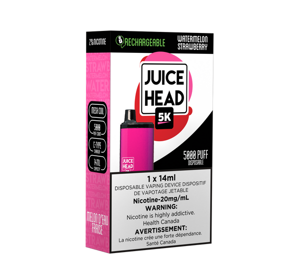 JUICE HEAD BARS 5K Puffs Watermelon Strawberry (Sold by Single Unit)