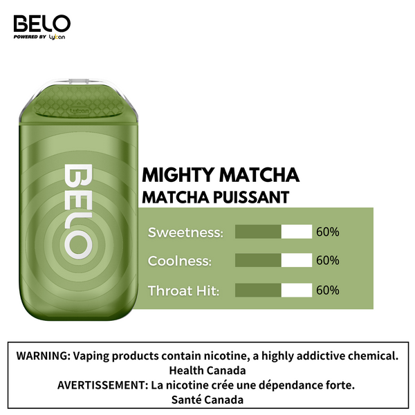 BELO plus 5000 Disposable Mighty Matcha 2% (Sold by Single Unit)